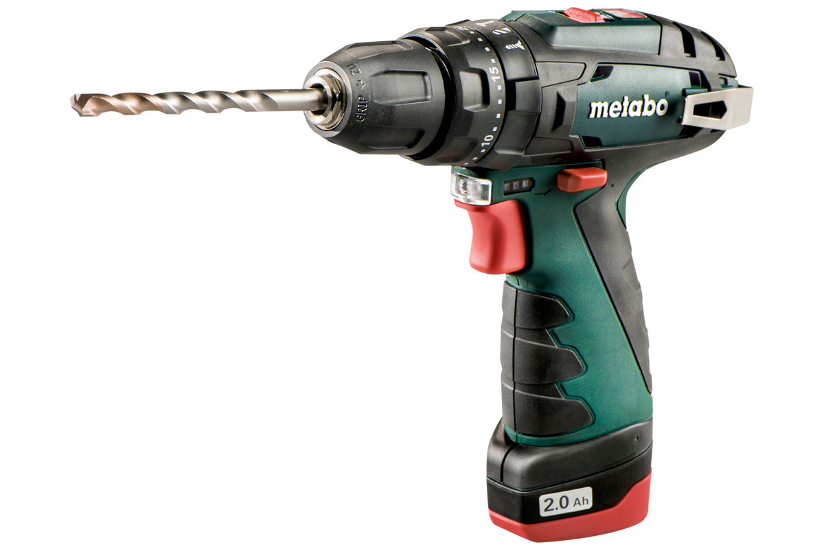 دریل شارژی چکشی 10/8 ولت متابو مدل PowerMaxx SB