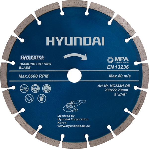 صفحه گرانیت بر سایز 230 میلی‌متر هیوندای مدل HC233H-DB