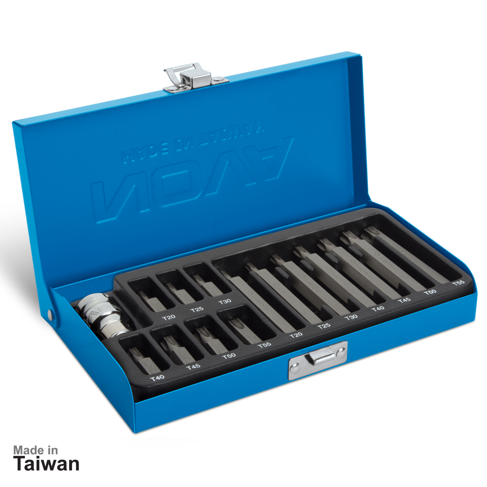 جعبه بیت 1/2 اینچ، 15 پارچه آلنی ستاره‌ای نووا مدل NTS-7011