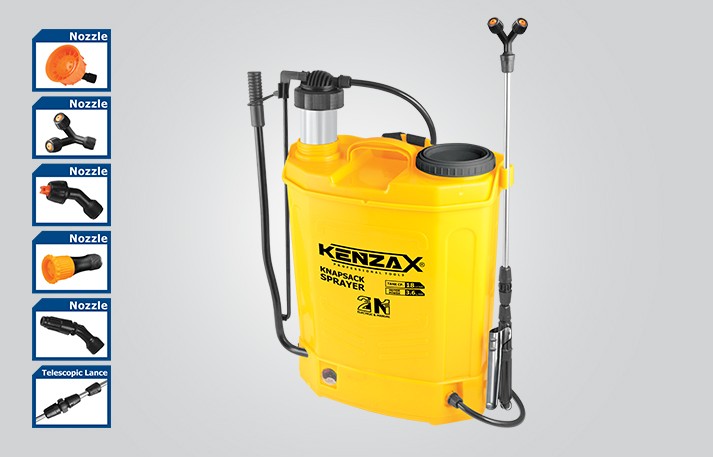 سمپاش 18 لیتری (شارژی-دستی) کنزاکس مدل KNS-118