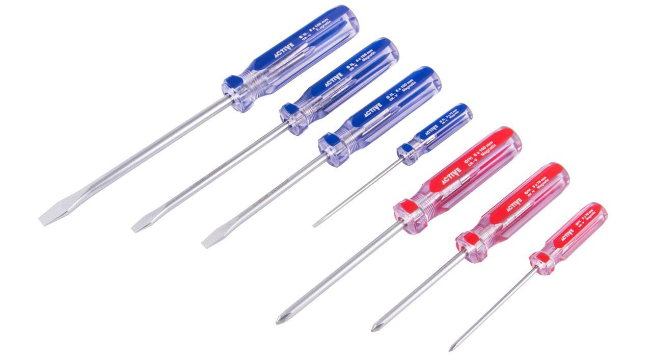 پیچ گوشتی ساده کیفی 7 عددی اکتیو مدل AC-6371