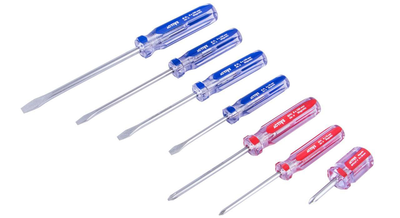پیچ گوشتی ساده کیفی 7 عددی اکتیو مدل AC-6372