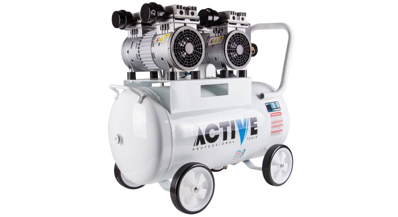 کمپرسور باد 50 لیتری چهار سیلندر (بی صدا) اکتیو مدل AC-1350S