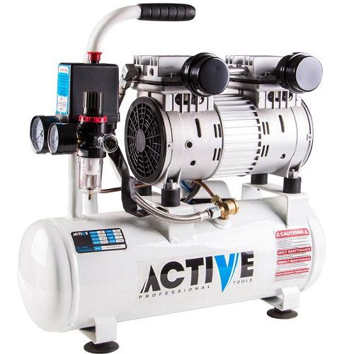 کمپرسور باد 10 لیتری دو سیلندر (بی صدا) اکتیو مدل AC-1310SN