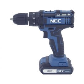 دریل شارژی چکشی 12 ولت لیتیوم ان ای سی  مدل NEC-1618