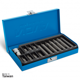 جعبه بیت 1/2 اینچ، 15 پارچه آلنی ستاره‌ای نووا مدل NTS-7011