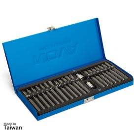 جعبه بیت 1/2 و 3/8 اینچ، 40 پارچه آلنی ستاره‌ای و شش گوش نووا مدل NTS-7012