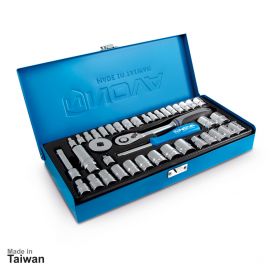 جعبه بکس 1/4 و 3/8 اینچ، 40 پارچه نووا مدل NTS-7002